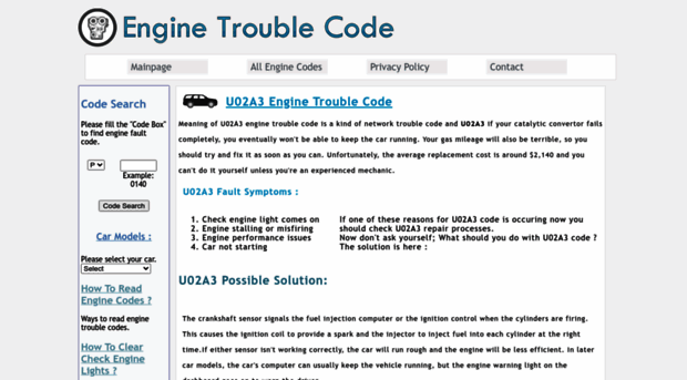 u02a3.enginetroublecode.com