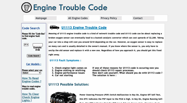 u1113.enginetroublecode.com