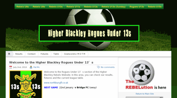 u13rogues.higherblackleyrebels.co.uk