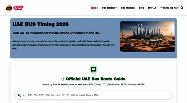 uaebustiming.com