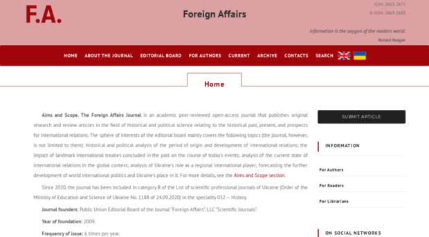 uaforeignaffairs.com