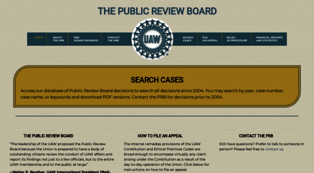 uawpublicreviewboard.com