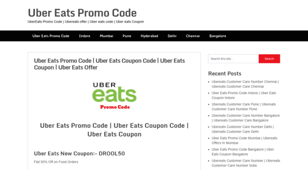 ubereatspromocode.in