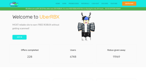 Uberrbx Tk Uberrbx Earn Free Robux For Roblox - rbx sites