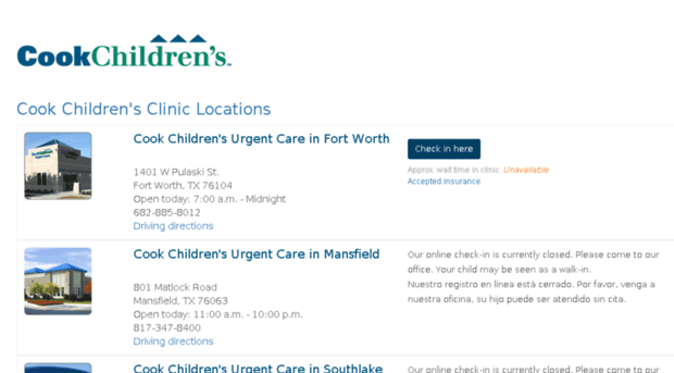 uccheckin.cookchildrens.org