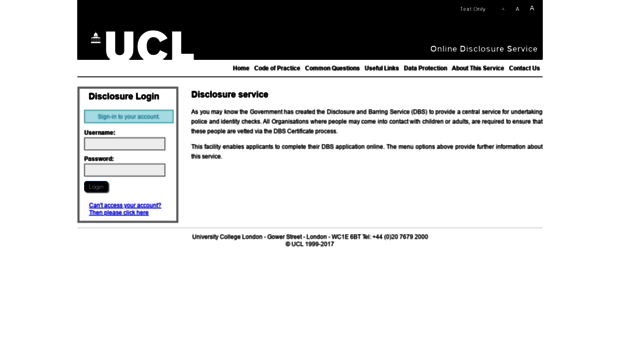ucl.disclosures.co.uk