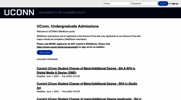 uconnadmissions.slideroom.com