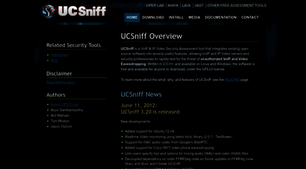 ucsniff.sourceforge.net