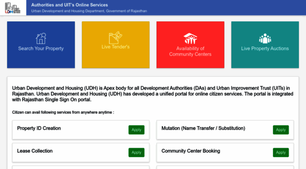 udhonline.rajasthan.gov.in