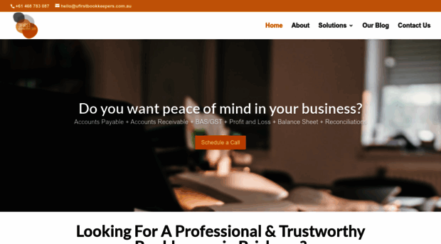 ufirstbookkeepers.com.au