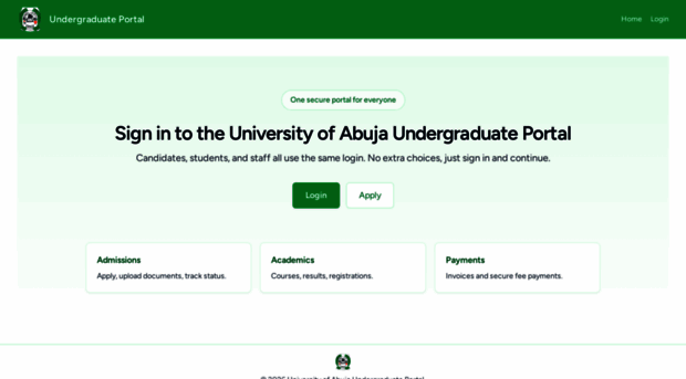 ugportal.uniabuja.edu.ng