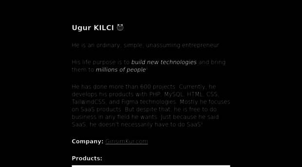 ugurkilci.com