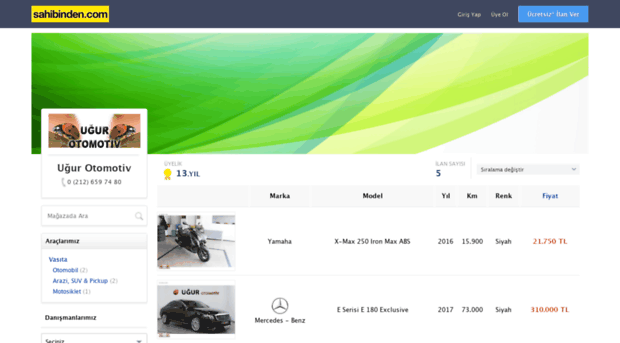 ugurotomotiv.sahibinden.com