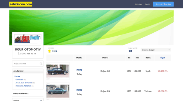 ugurrotomotiv.sahibinden.com