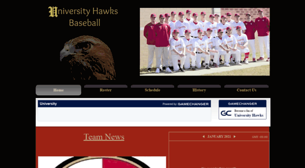 uhshawksbaseball.com