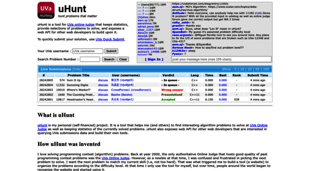 uhunt.onlinejudge.org