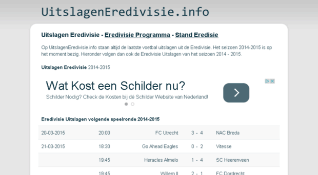 uitslageneredivisie.info