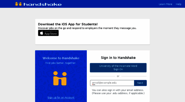 uiw.joinhandshake.com