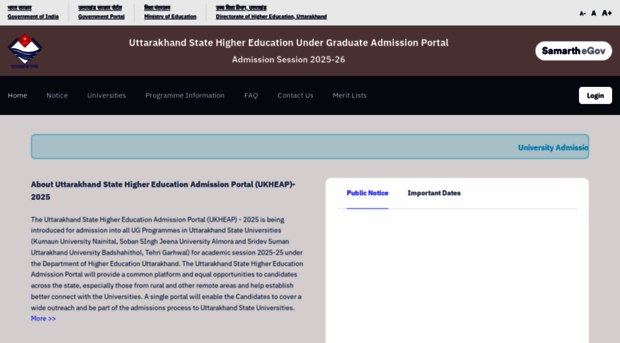 ukadmission.samarth.ac.in