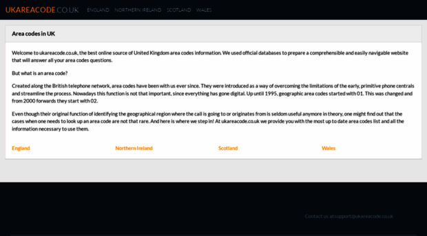 ukareacode.co.uk