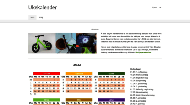 ukekalender.no