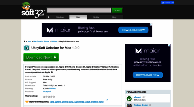 ukeysoft-unlocker-for-mac.soft32.com