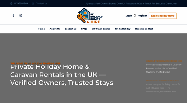 ukholidayhomes4hire.co.uk