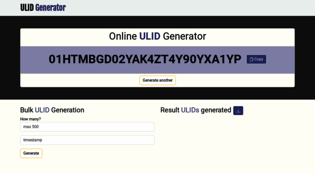 ulidgenerator.com