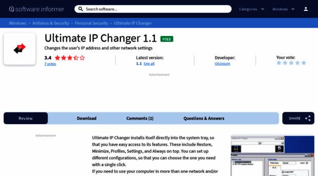 ultimate-ip-changer.software.informer.com