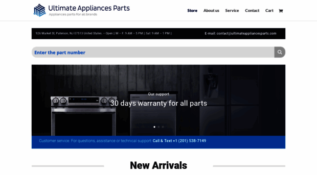 ultimateappliancesparts.com