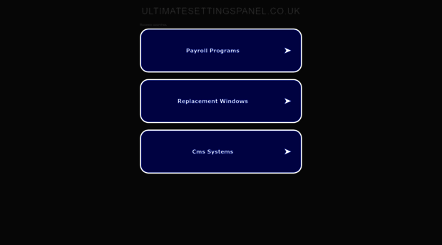 ultimatesettingspanel.co.uk