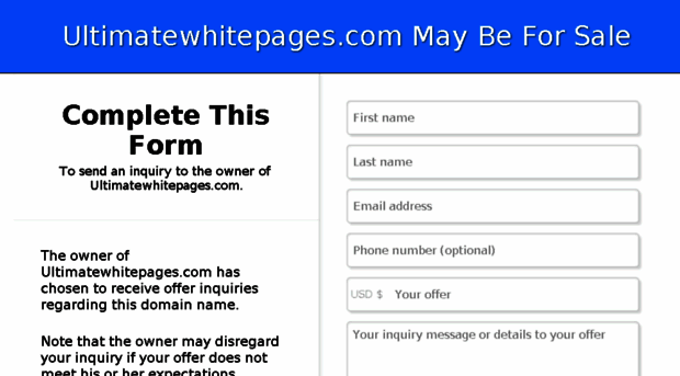 ultimatewhitepages.com
