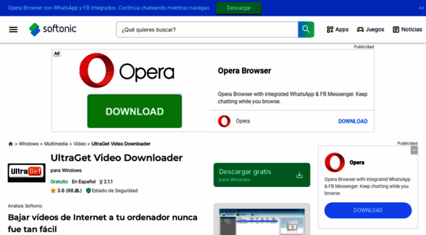 ultraget-video-downloader.softonic.com