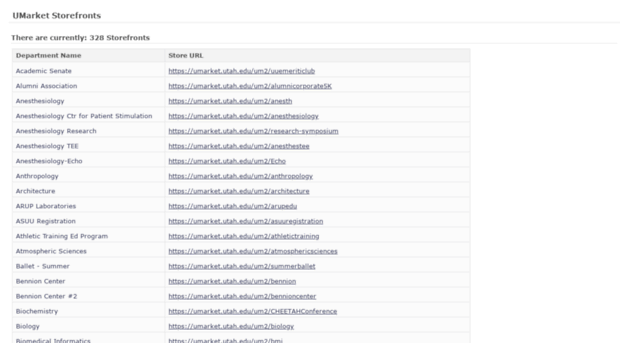 umarket.utah.edu