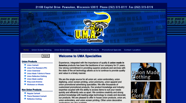 umaspecialties.com