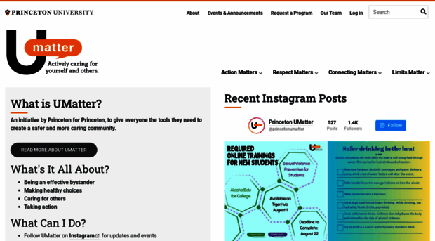 umatter.princeton.edu