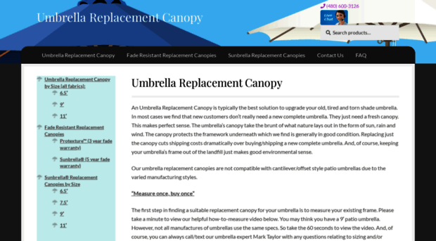 umbrellareplacementcanopy.com