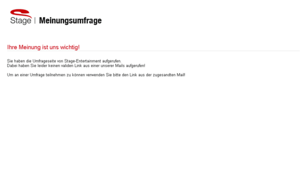 umfrage.stage-entertainment.de