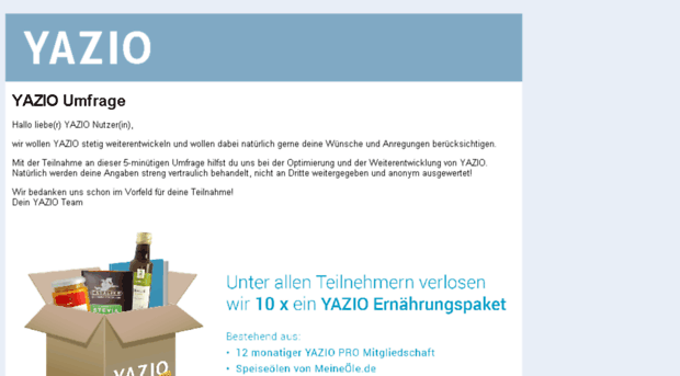 umfrage.yazio.de