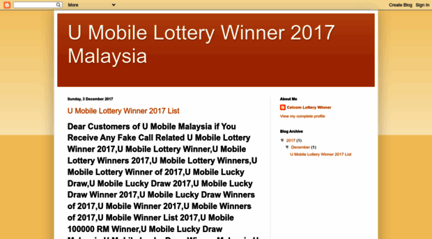 umobilelotterywinner.blogspot.com