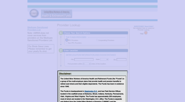 umwafundsproviderlookup.org