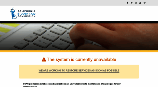 unavail.csac.ca.gov