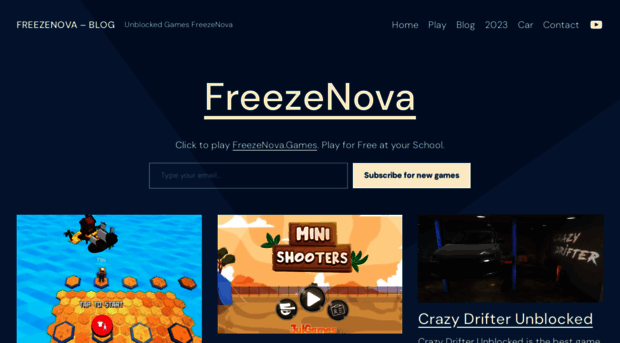 Crazy Games Unblocked - Unblocked Games FreezeNova