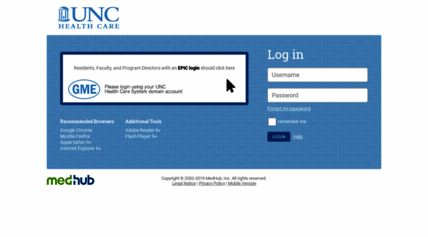 unc.medhub.com