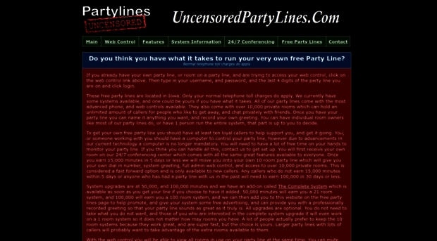 uncensoredpartylines.com