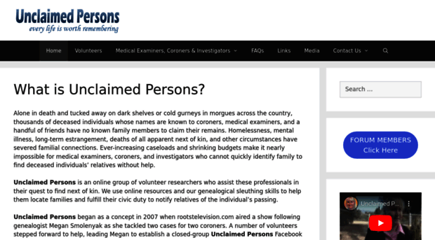 unclaimed-persons.org