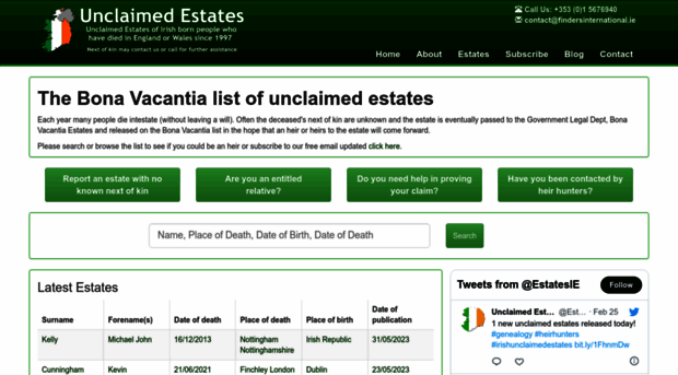 unclaimedestates.ie