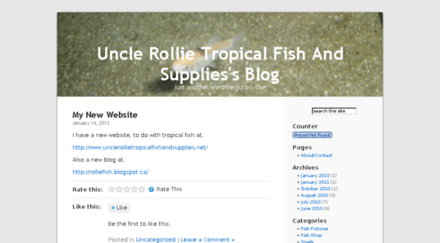 unclerollietropicalfishandsupplies.com
