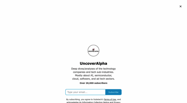 uncoveralpha.com - UncoverAlpha | Substack - Uncover Alpha