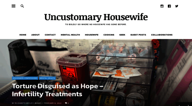 uncustomaryhousewife.com